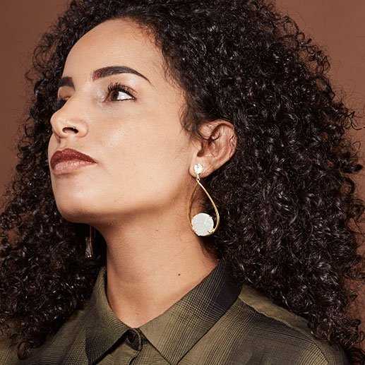 Pendientes Alila Blanco