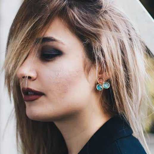Pendientes Mumbai Rosa y Azules