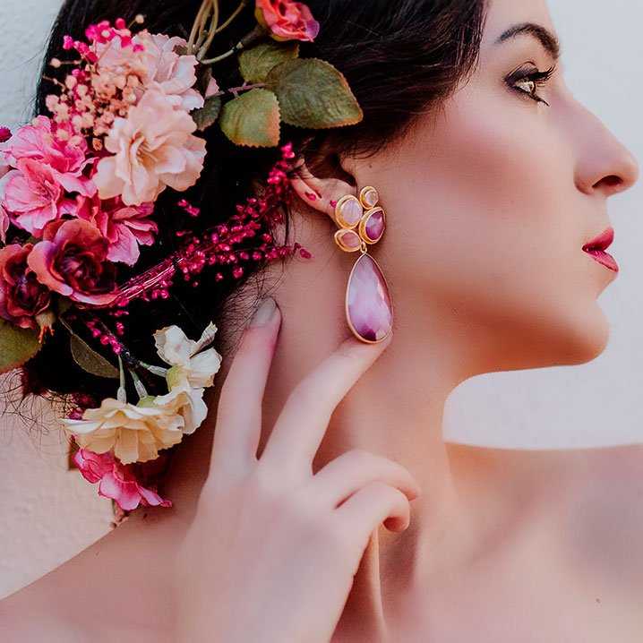 Pendientes Paraiso Ed. Limitada Rosas y Perla