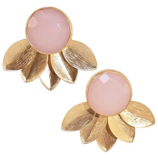 Pendientes Flor Big Rosa