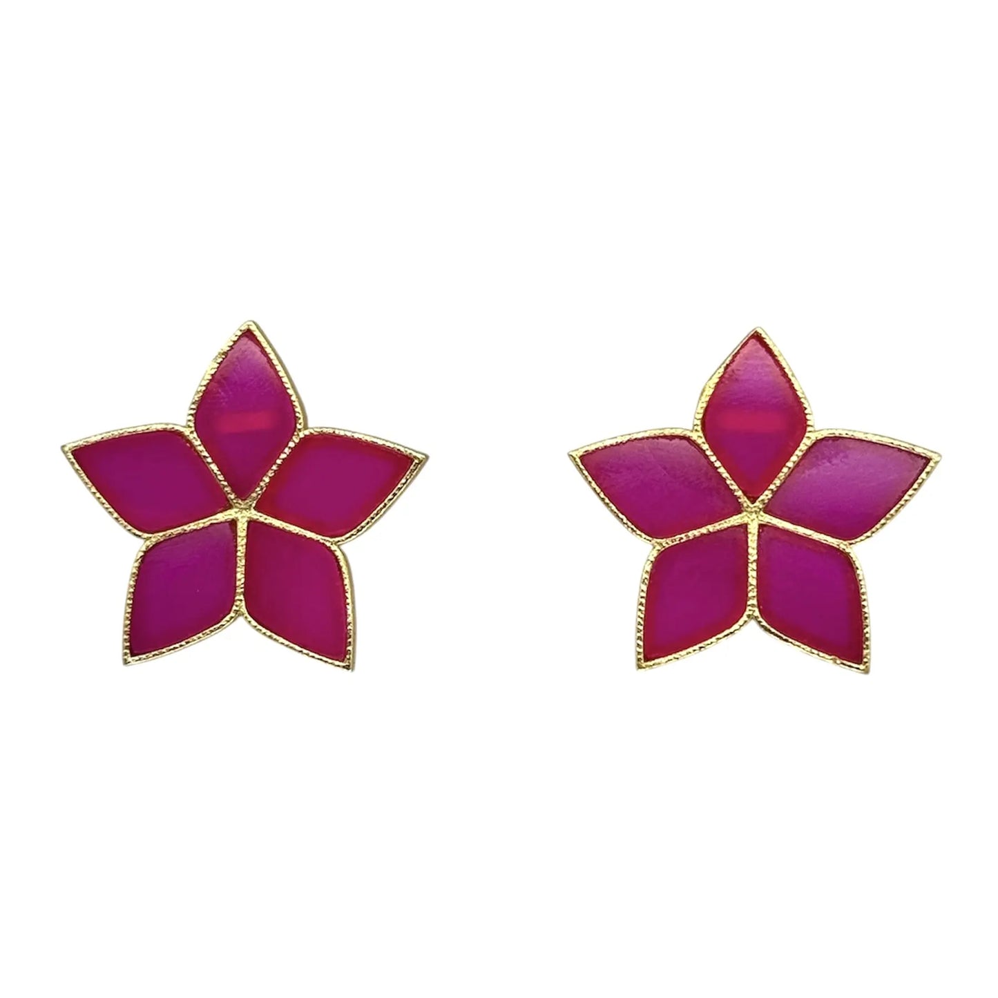 Pendientes Abelia Fucsia