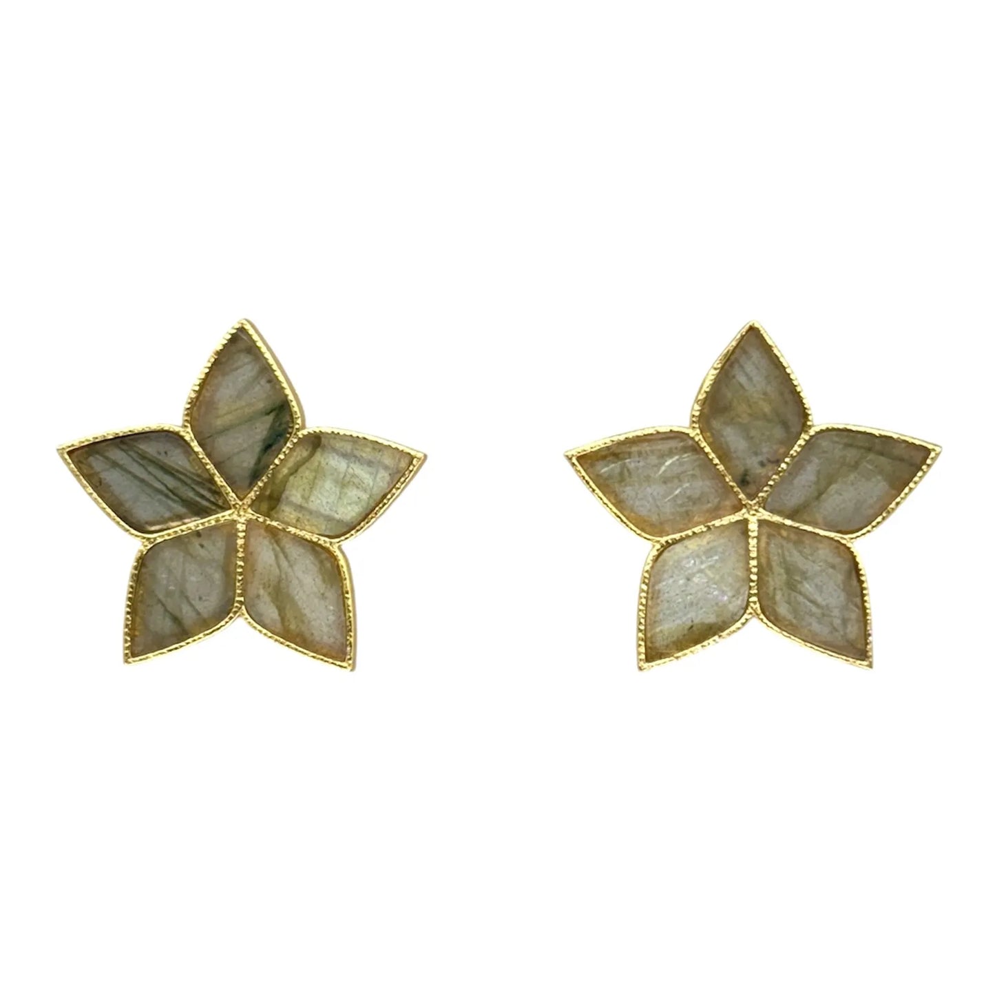 Pendientes Abelia Labradorita