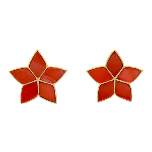 Pendientes Abelia Rojo