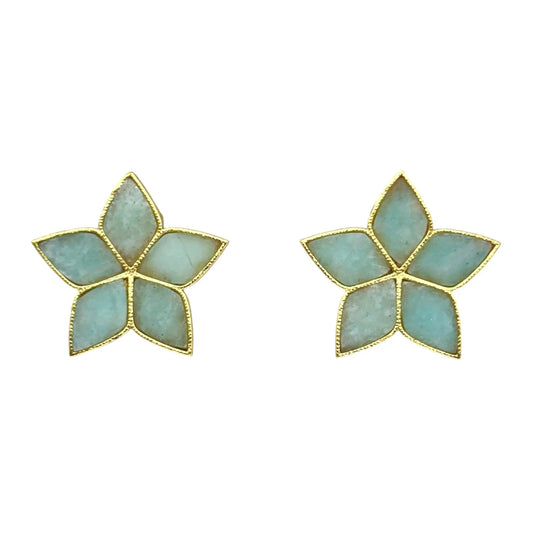 Pendientes Abelia Verde agua Amazonita