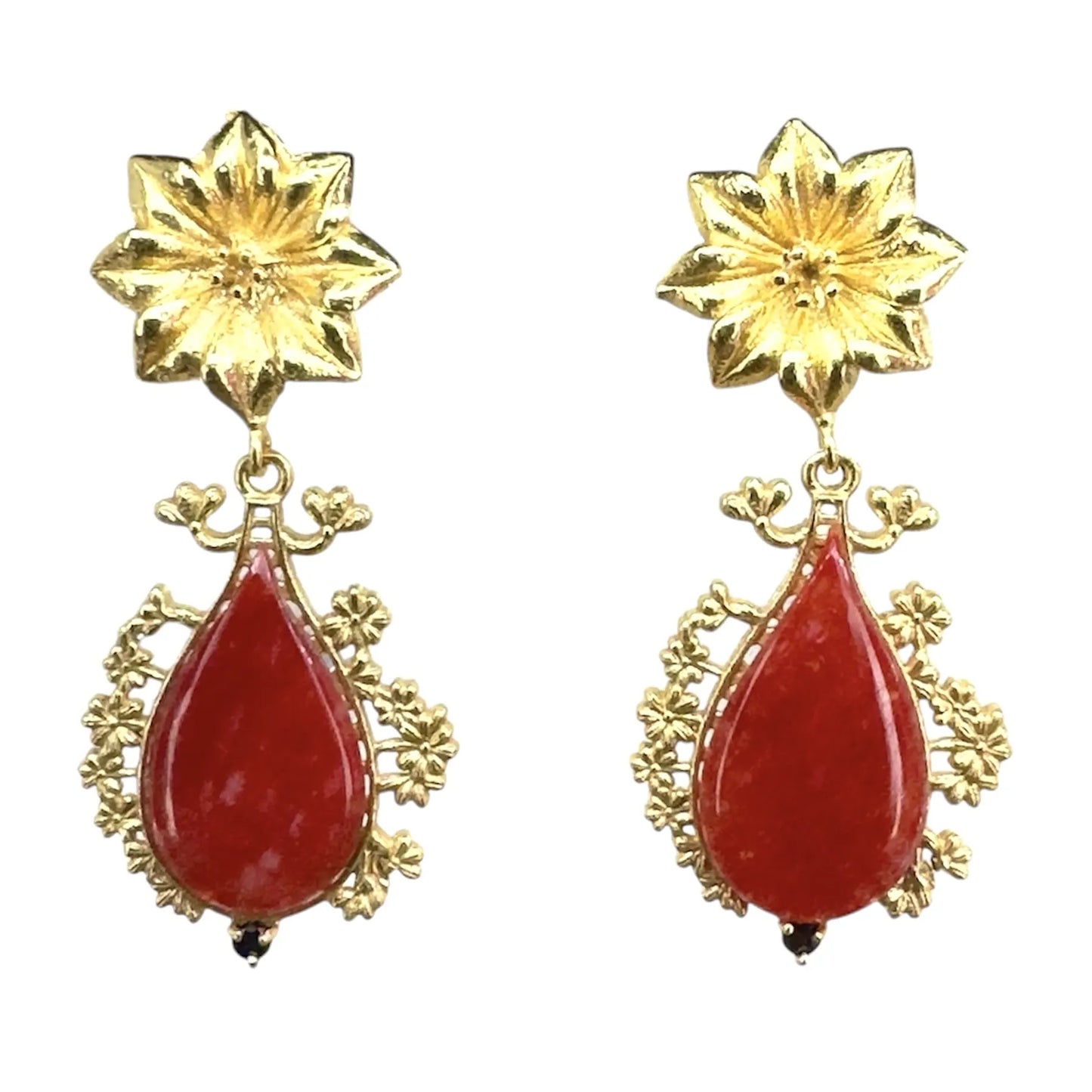 Pendientes Angustias Rojo