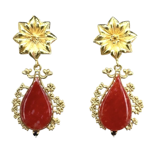Pendientes Angustias Rojo