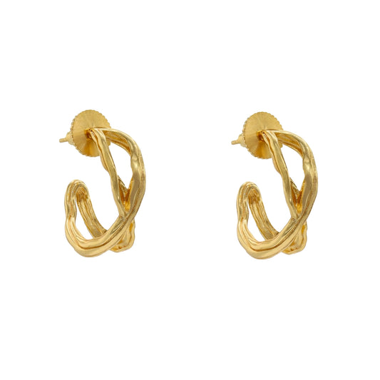 Pendientes Aros Trenza