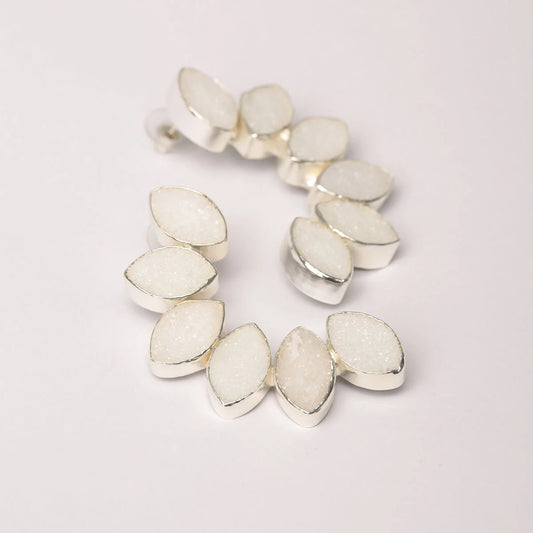 Pendientes Boreal Ed. Limitada Plata Blanco