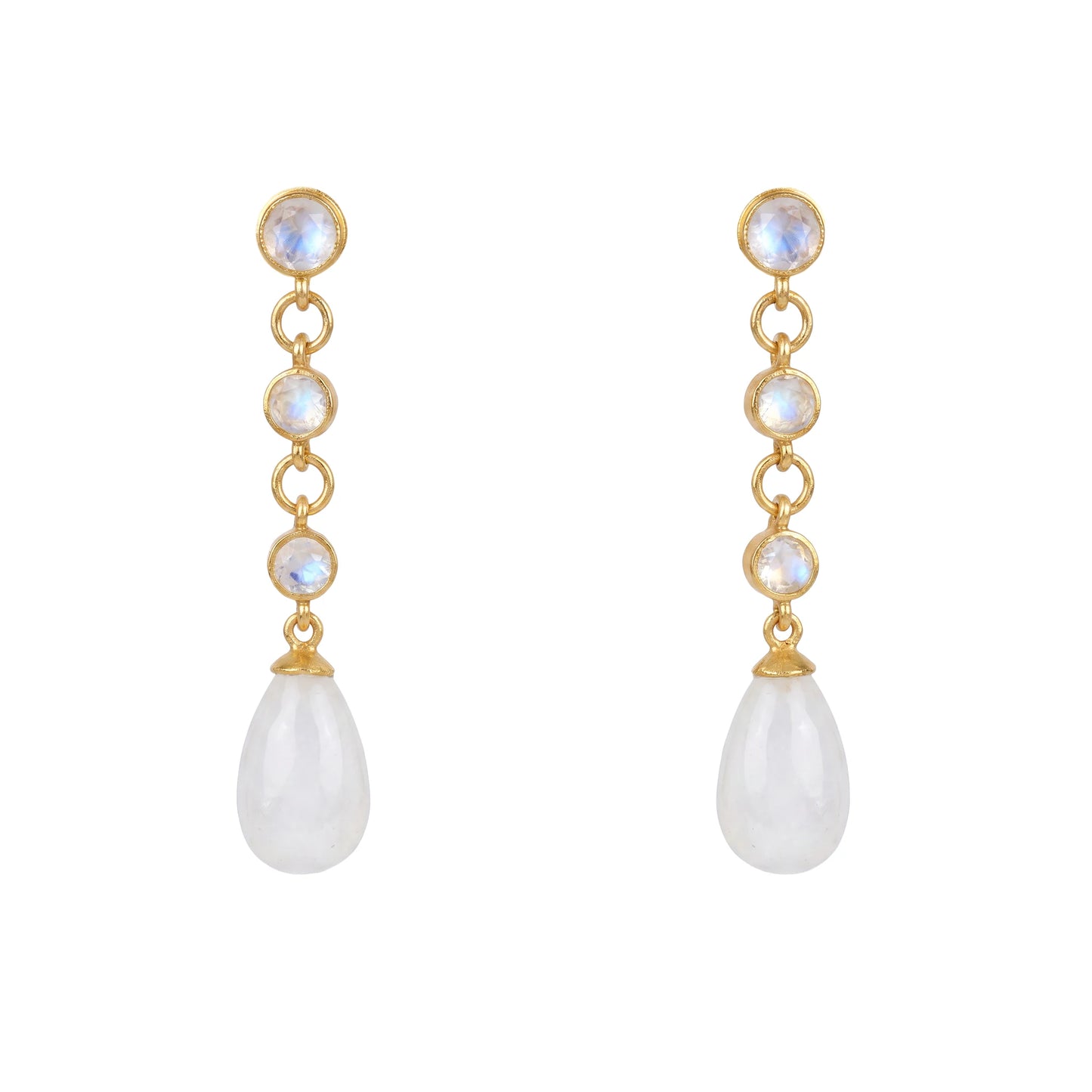 Pendientes Brisel Shine Piedra lunar