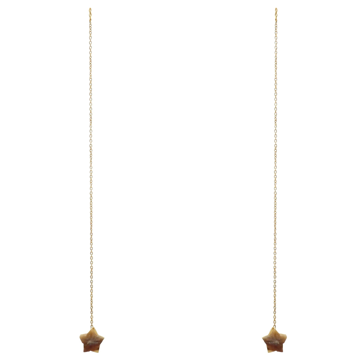 Pendientes Cadena Astrea Blanco nácar