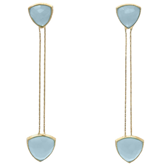 Pendientes Capuchina Ed. Limitada Azul Claro