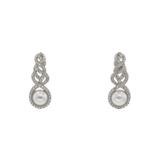 Pendientes Celestial Plata Shine Perla