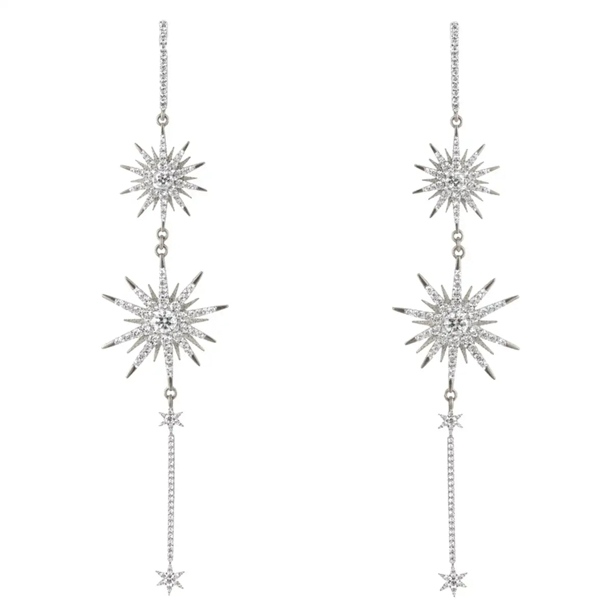 Pendientes Constelación Line Plata Shine