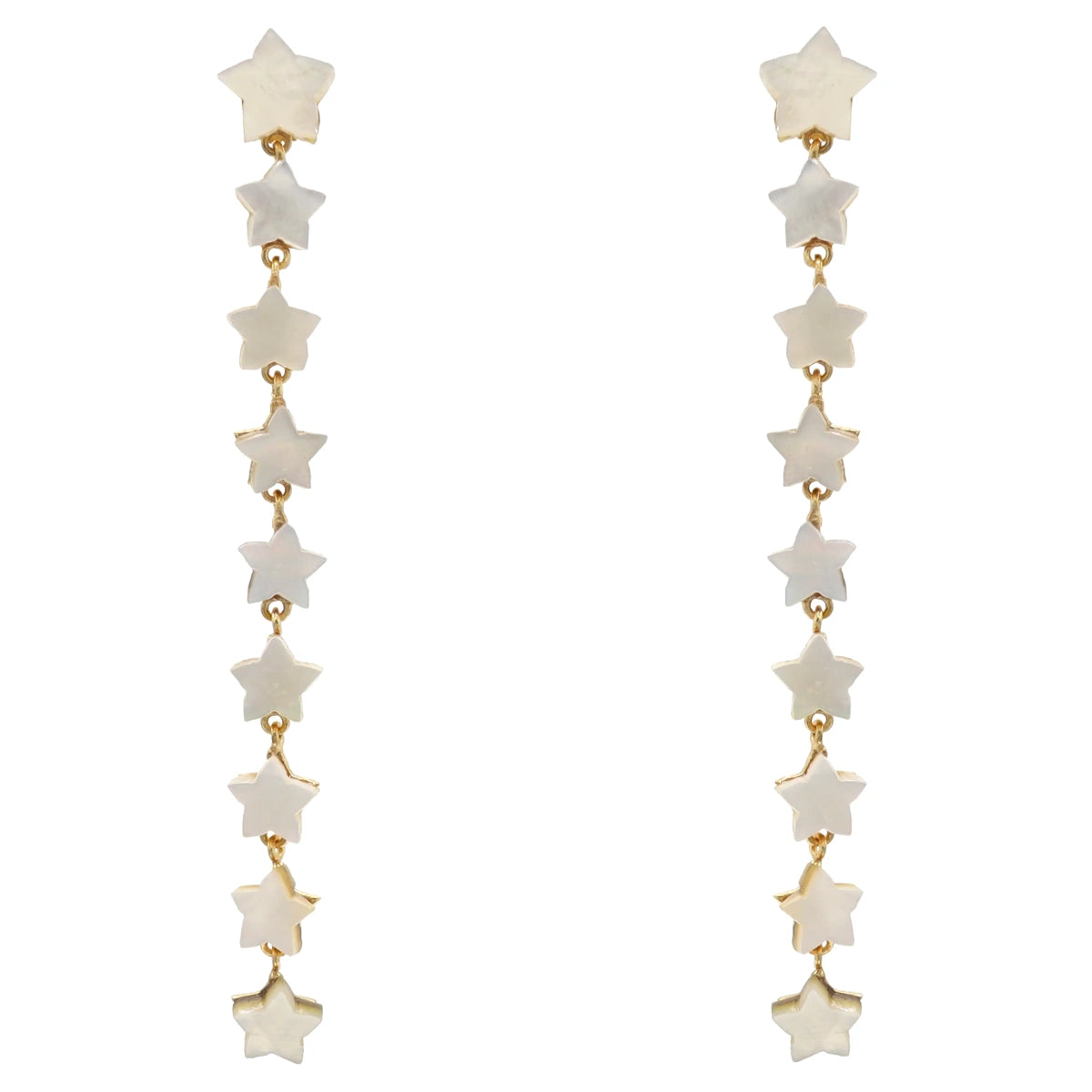 Pendientes Constella Blanco nácar