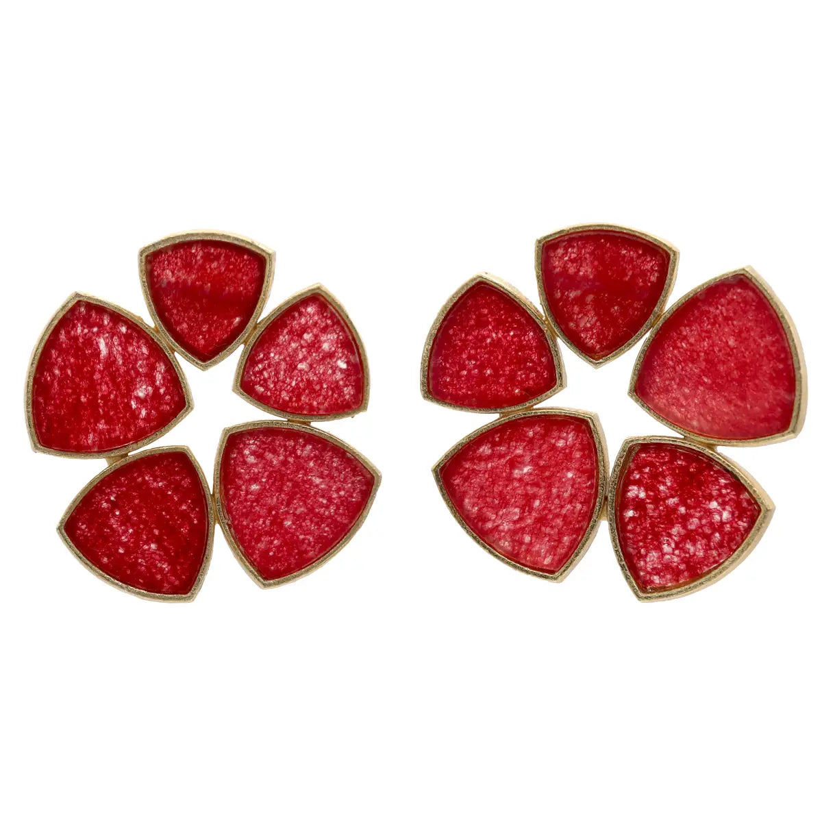 Pendientes Flor Batres Rubí