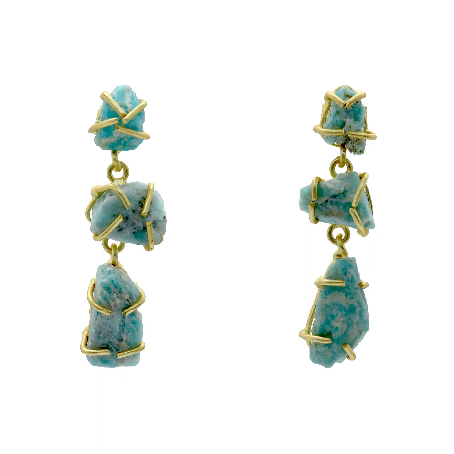 Pendientes Gisela Verde agua amazonita