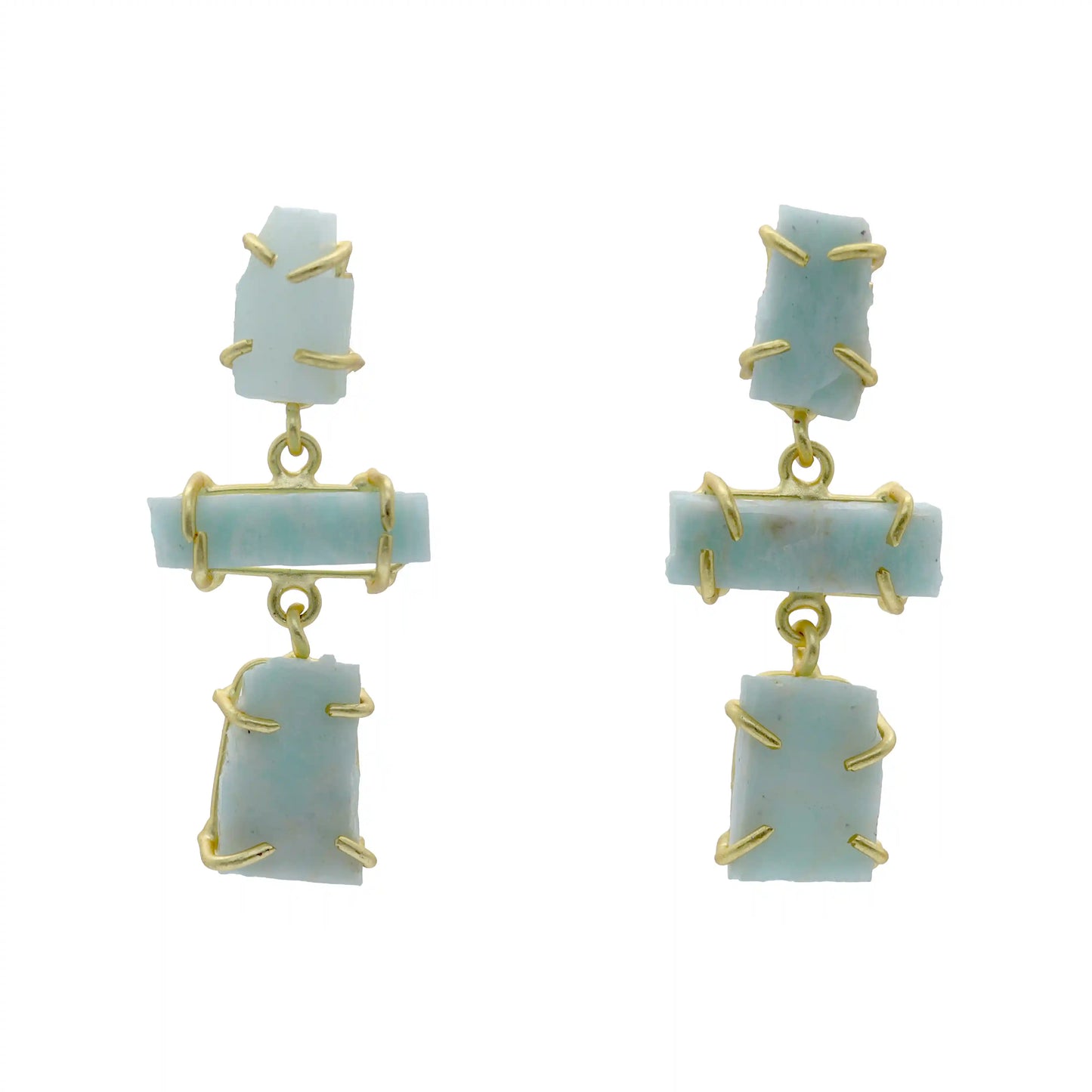 Pendientes Gisela Verde agua amazonita