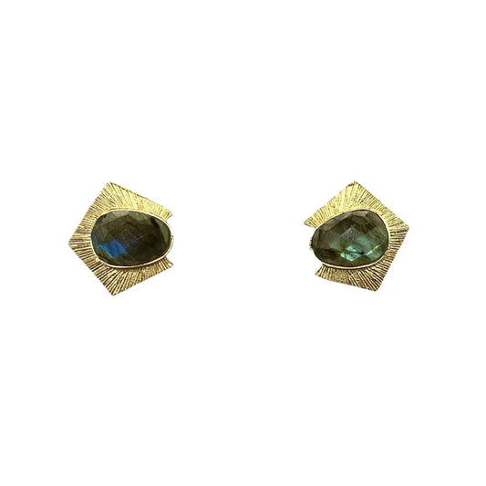 Pendientes Ígneo Labradorita
