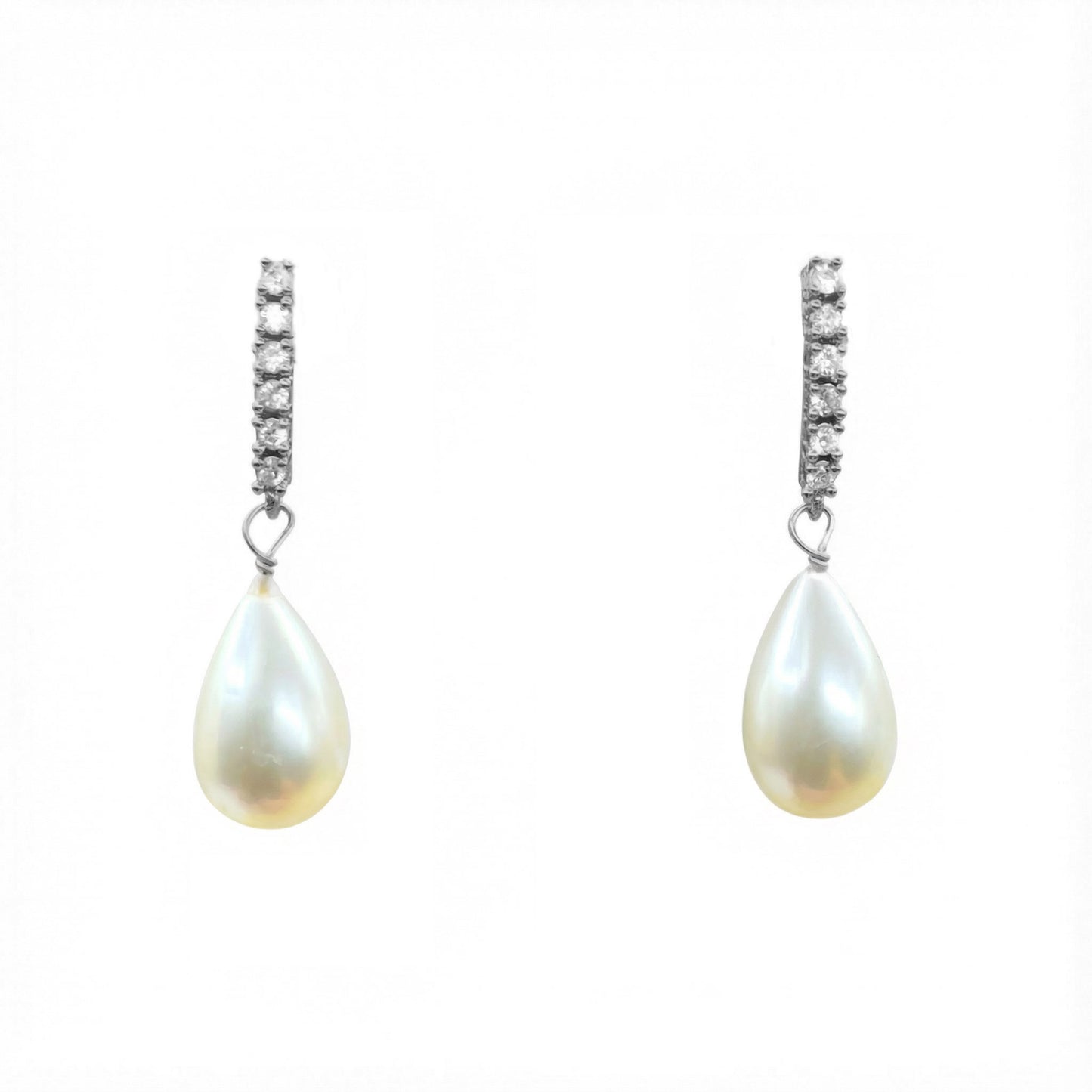 Pendientes Imperial Gota Ed. Limitada Plata Shine Perla