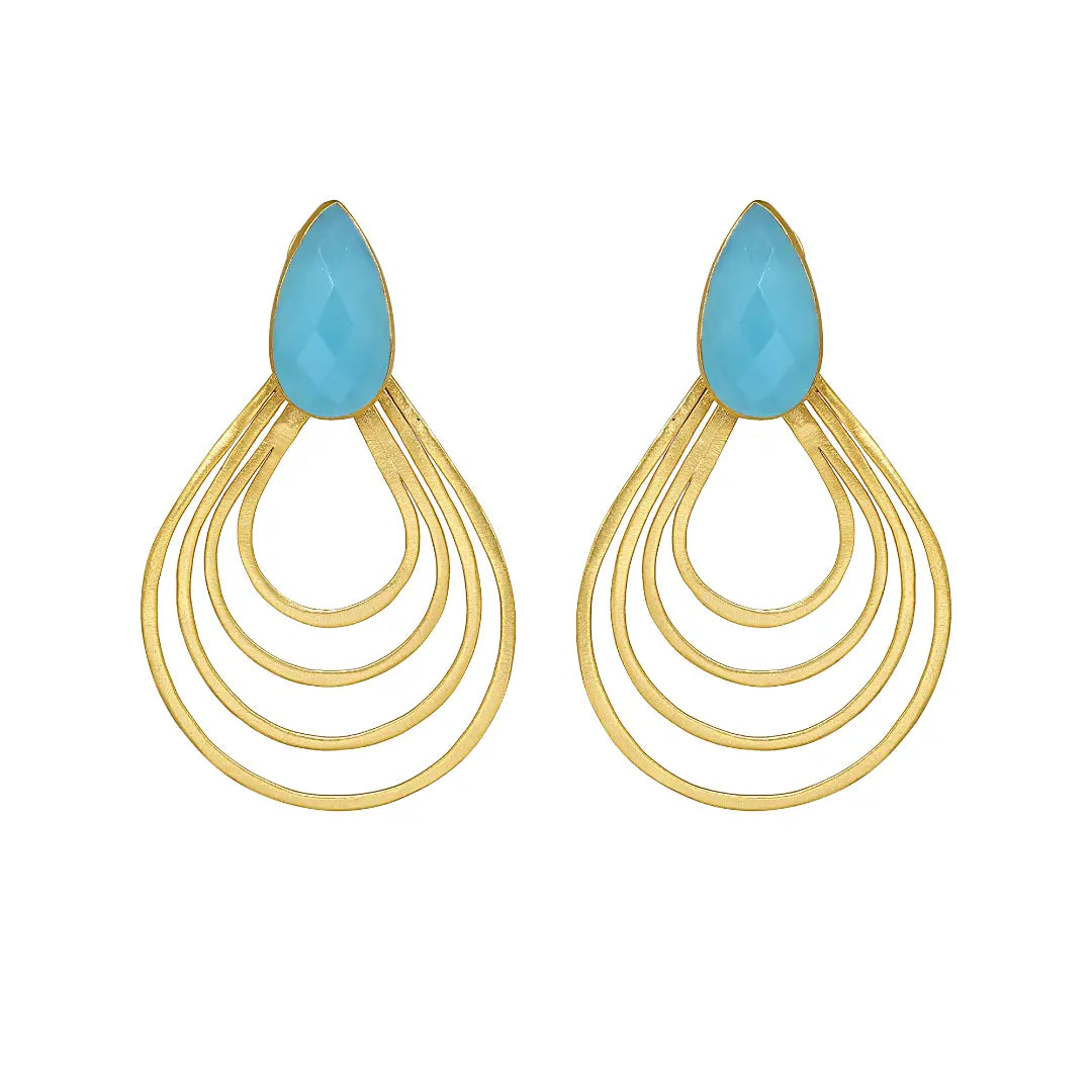 Pendientes Karma Azul turquesa