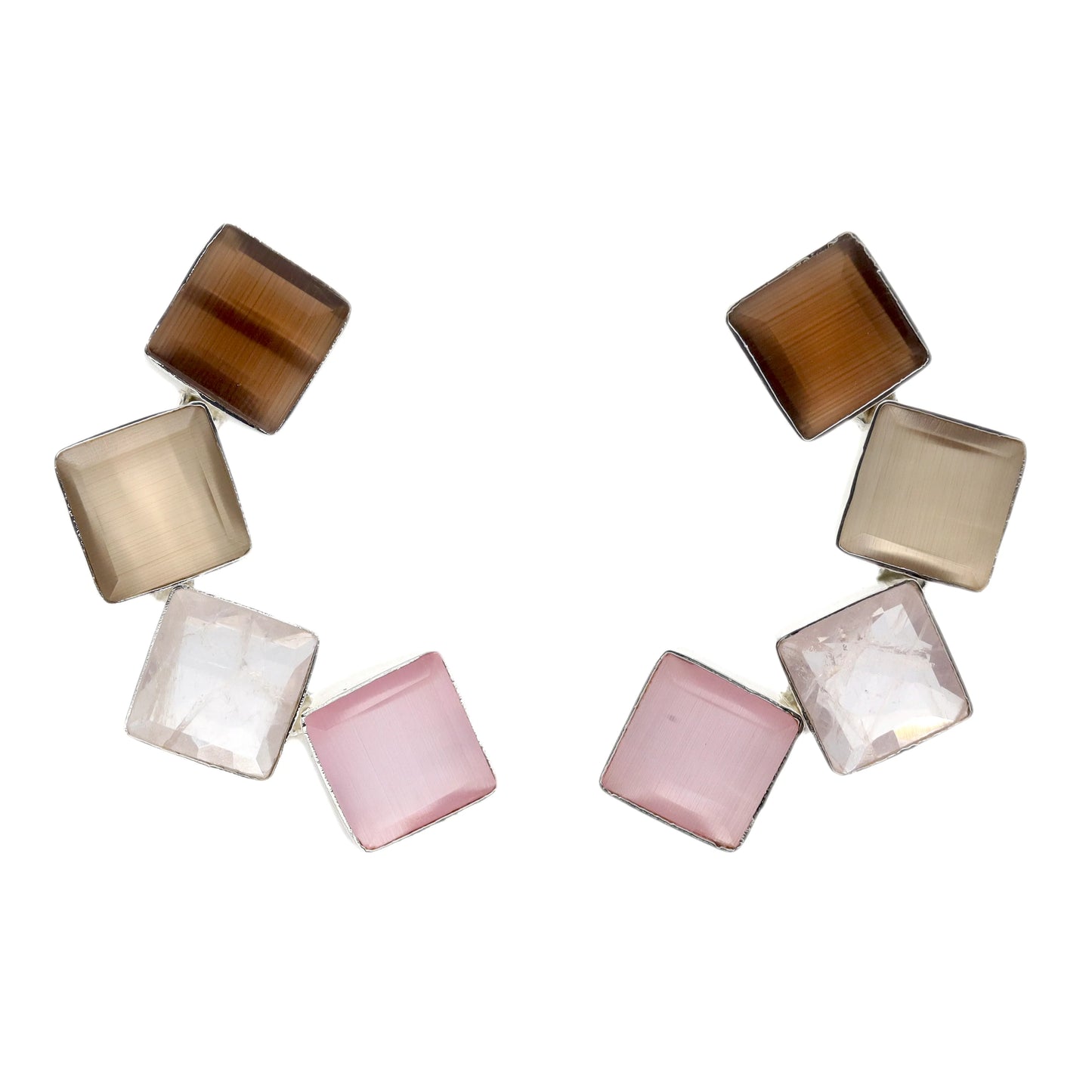 Pendientes Kioto Ed. Limitada Plata Multicolor Dalia