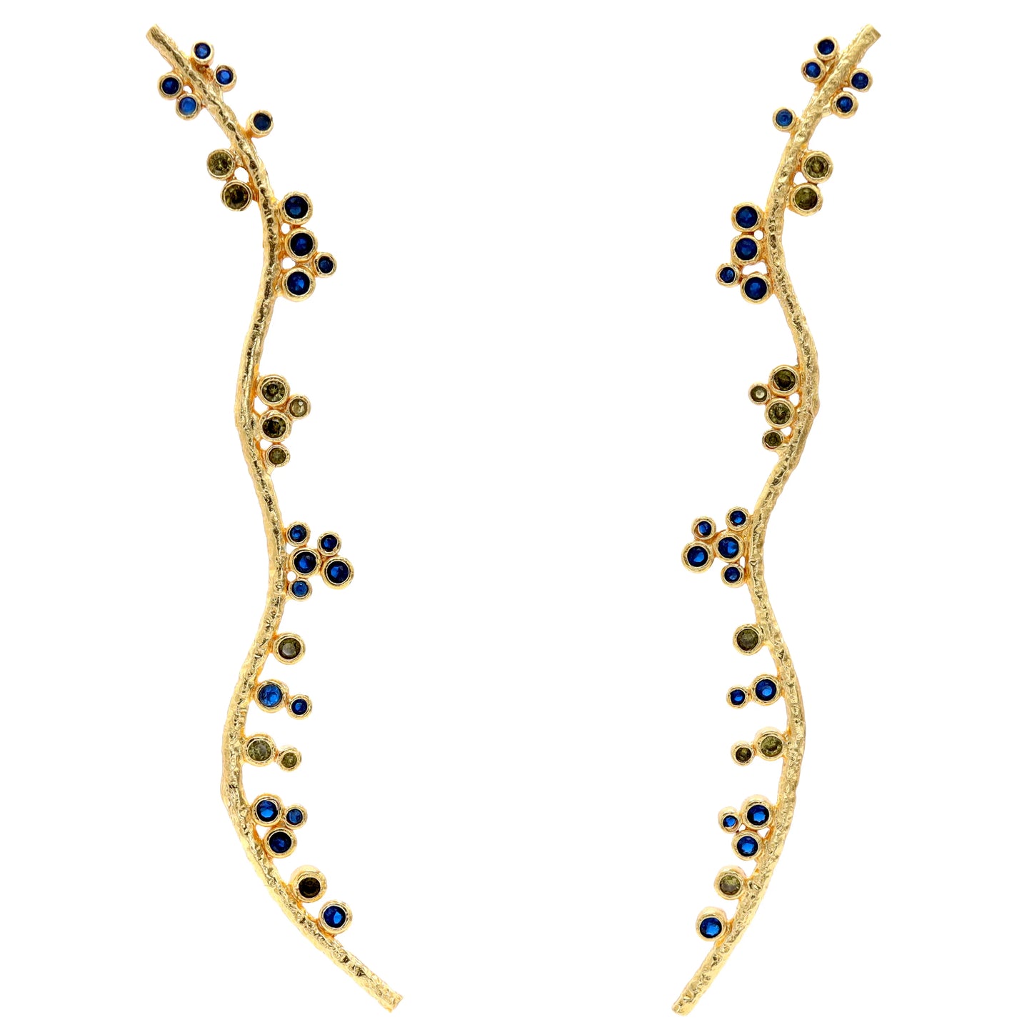 Pendientes Liana Azul y Verde