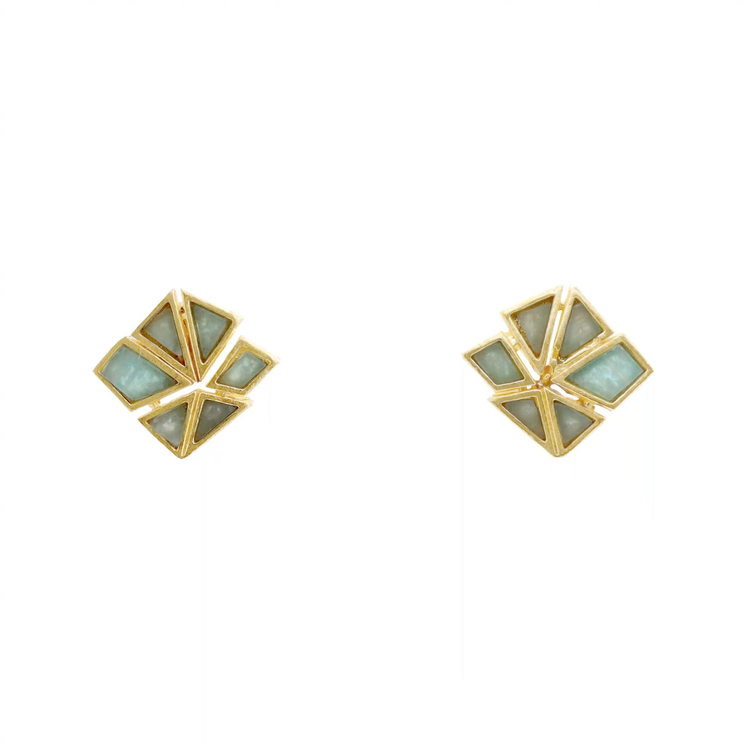 Pendientes Lilis Verde Agua Amazonita