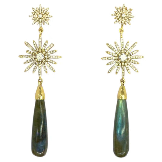 Pendientes Luz de Feria Labradorita