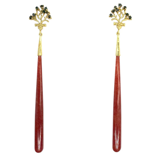 Pendientes Martirio Rojo