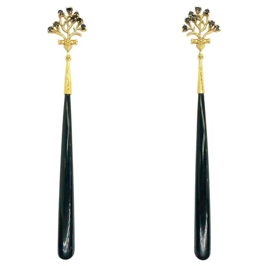 Pendientes Martirio Negro