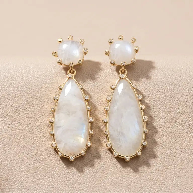 Venta Flash Vintage Pendientes Nevada Ed. Limitada Blanco