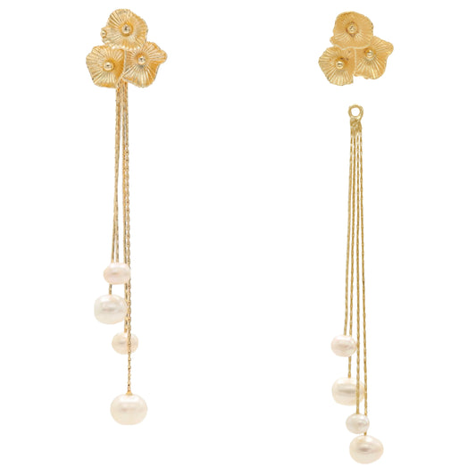 Pendientes Primavera Desmontable Perlas