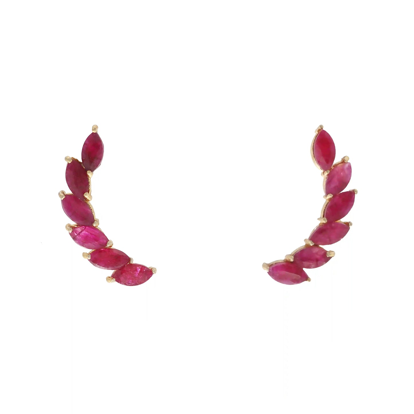 Pendientes Terems Trepador Deluxe Rubí