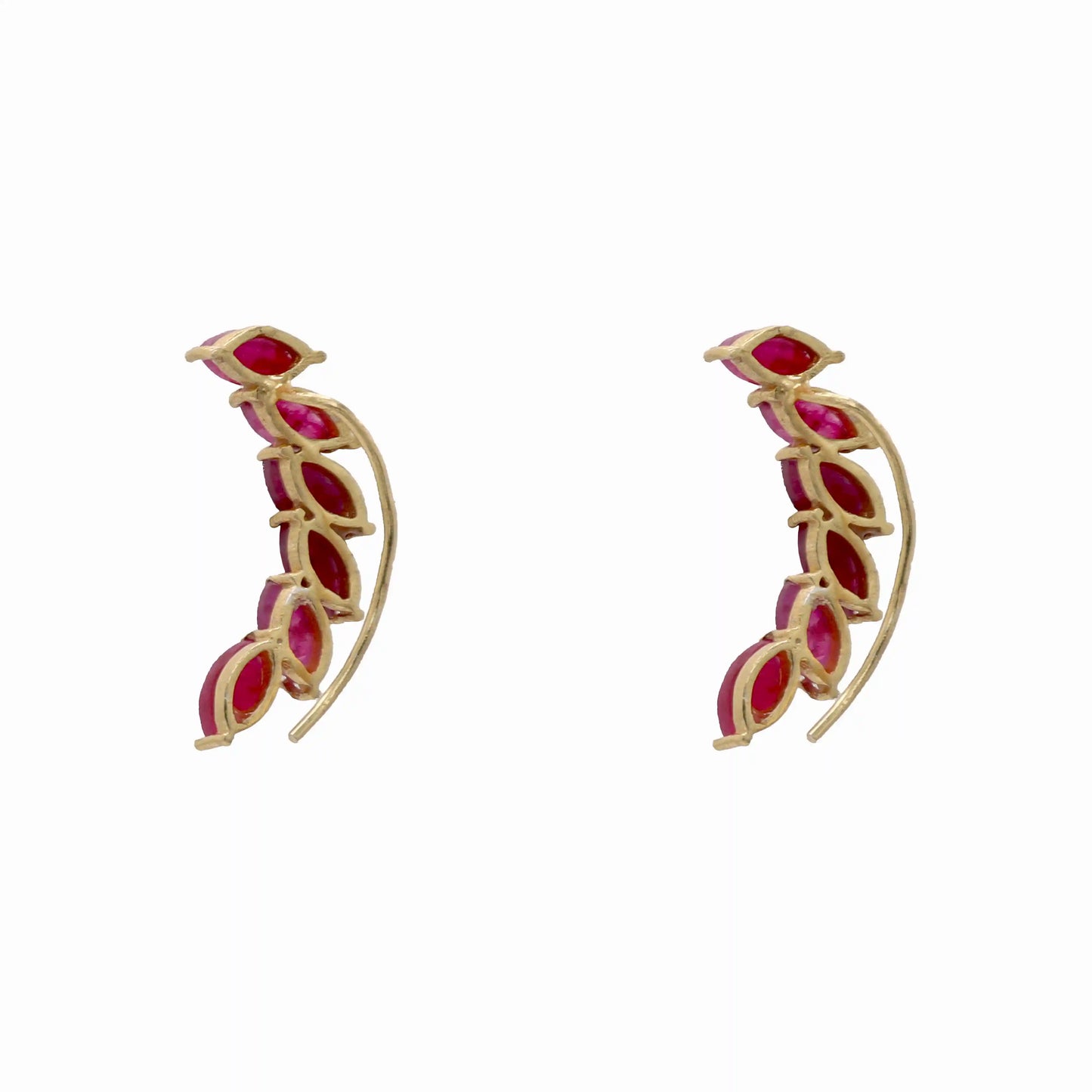 Pendientes Terems Trepador Deluxe Rubí