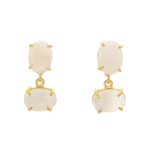 Pendientes Valun Piedra Lunar