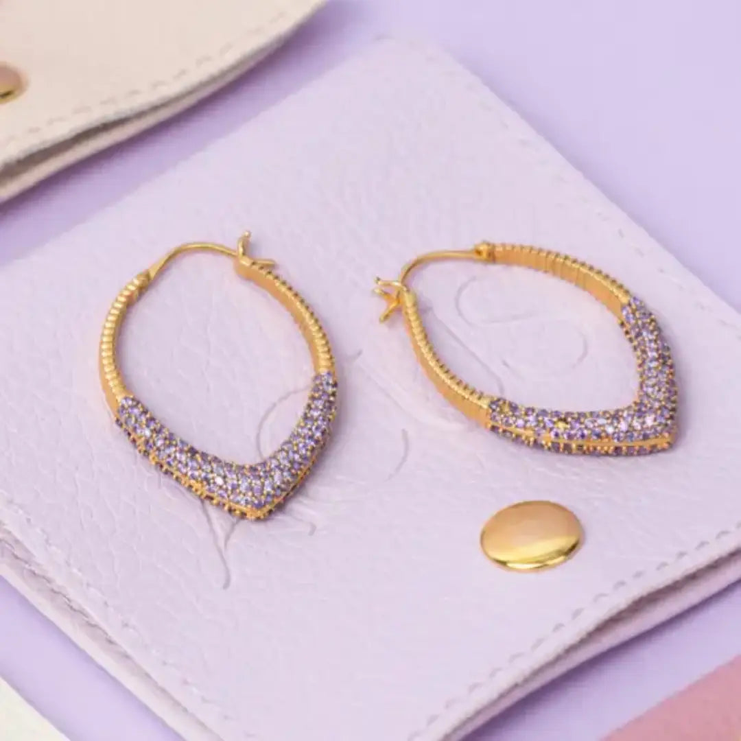 Pendientes Aros Jolie Ed. Limitada Morado