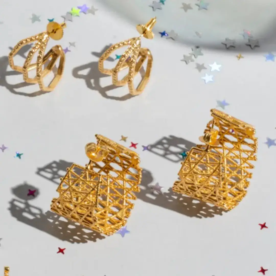 Pendientes Aros Nervadura