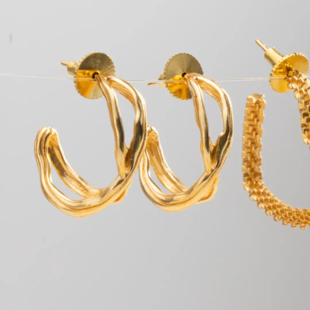 Pendientes Aros Trenza