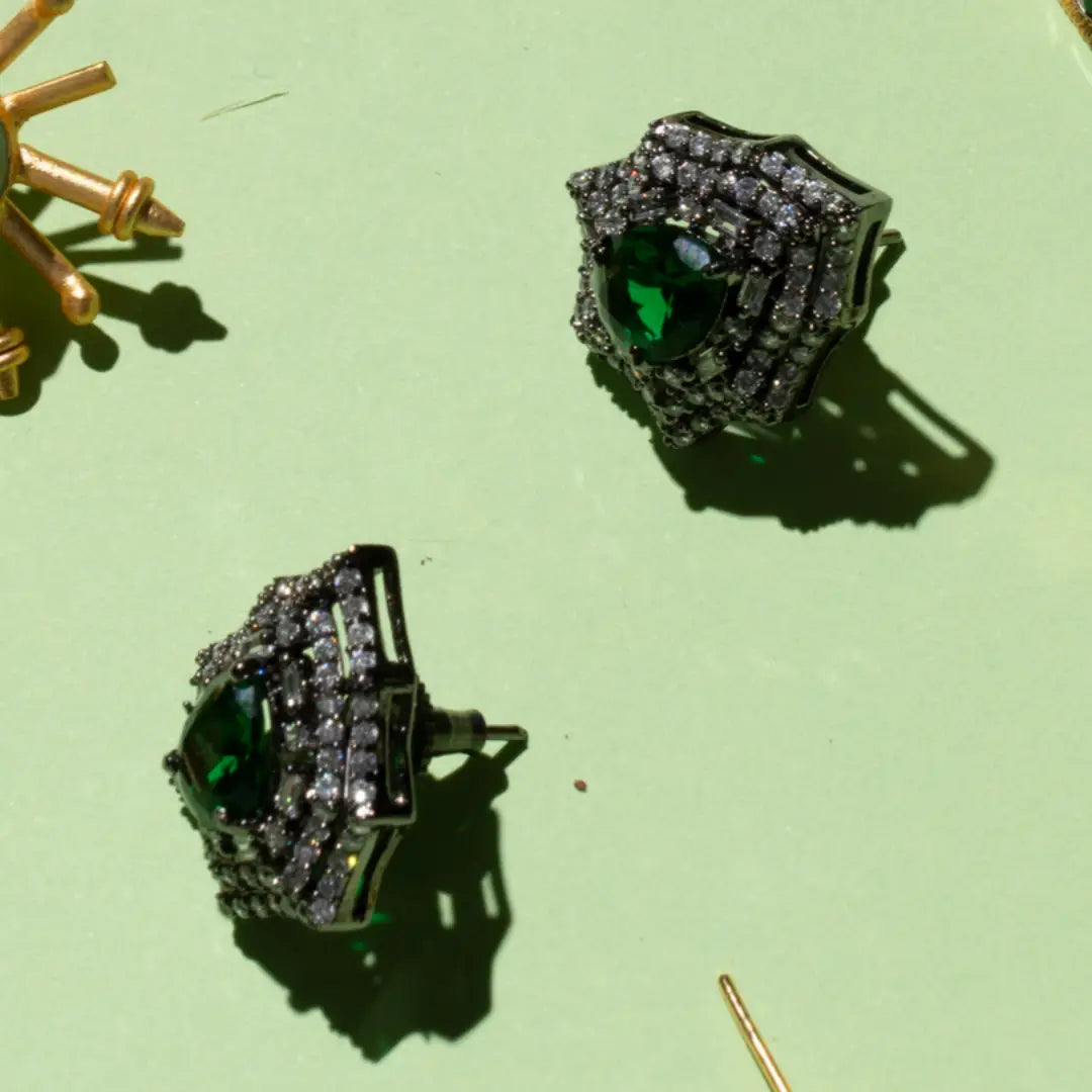 Pendientes Azacán Cromo Verde