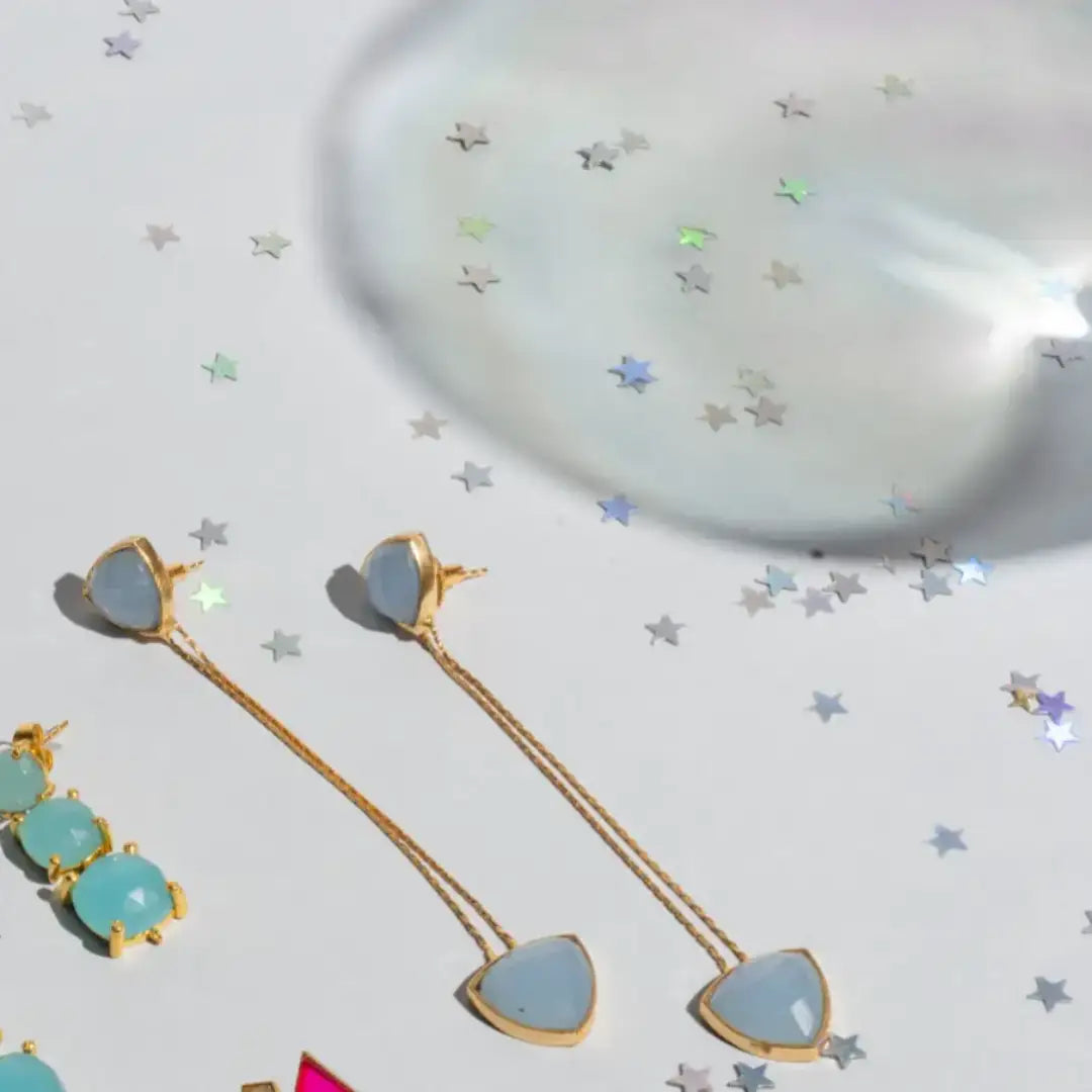 Pendientes Capuchina Ed. Limitada Azul Claro