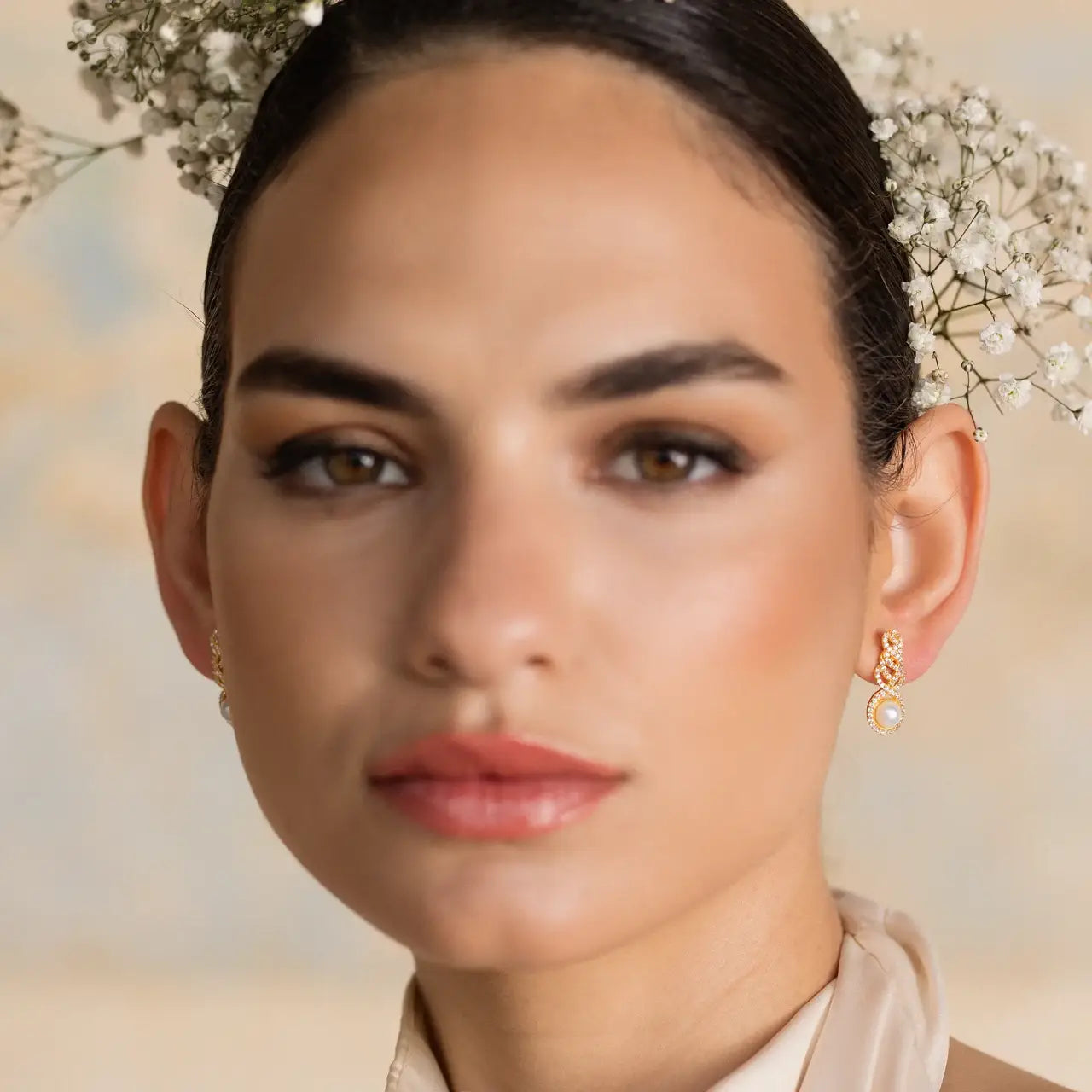 Pendientes Celestial Shine Perla