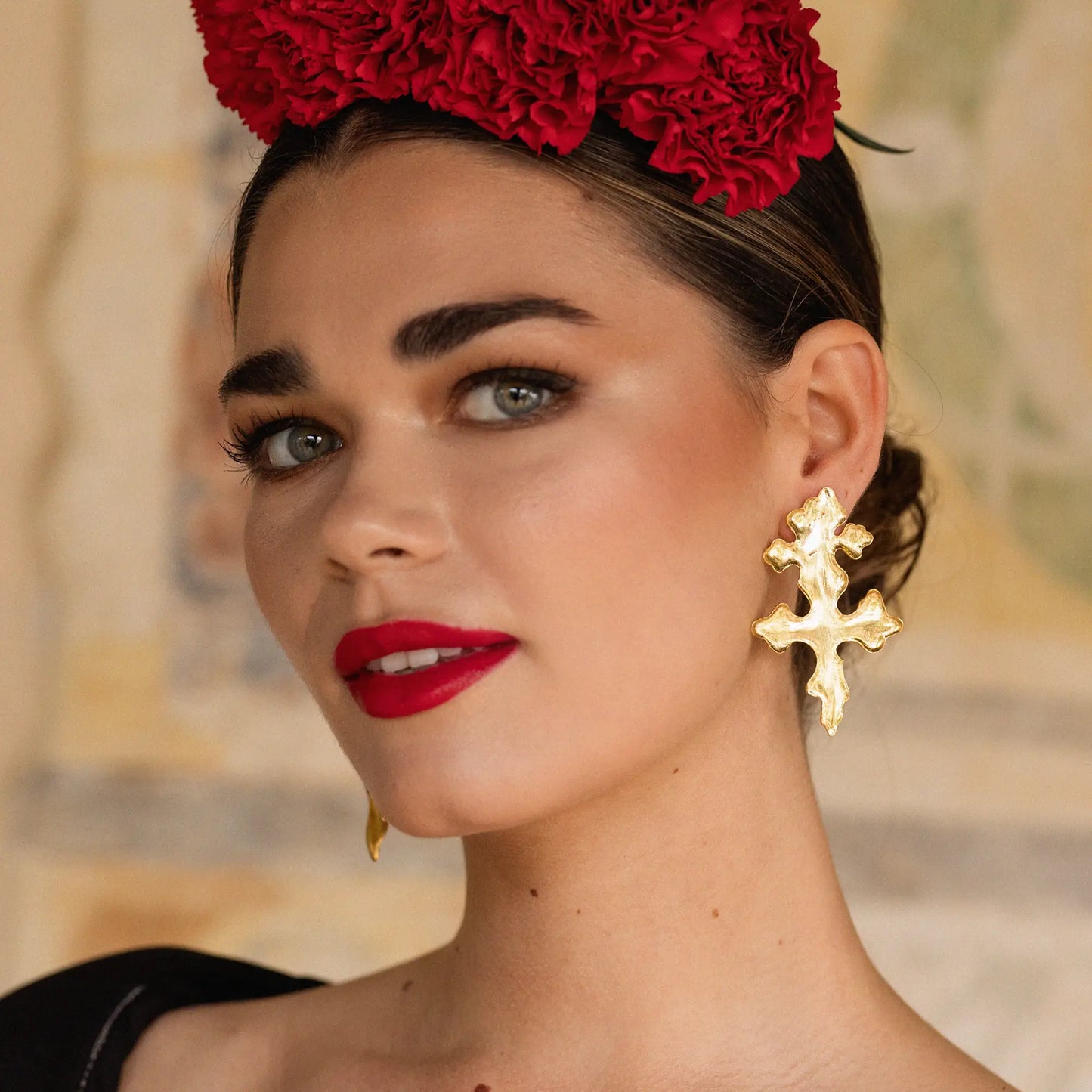 Pendientes Cruz Calatrava