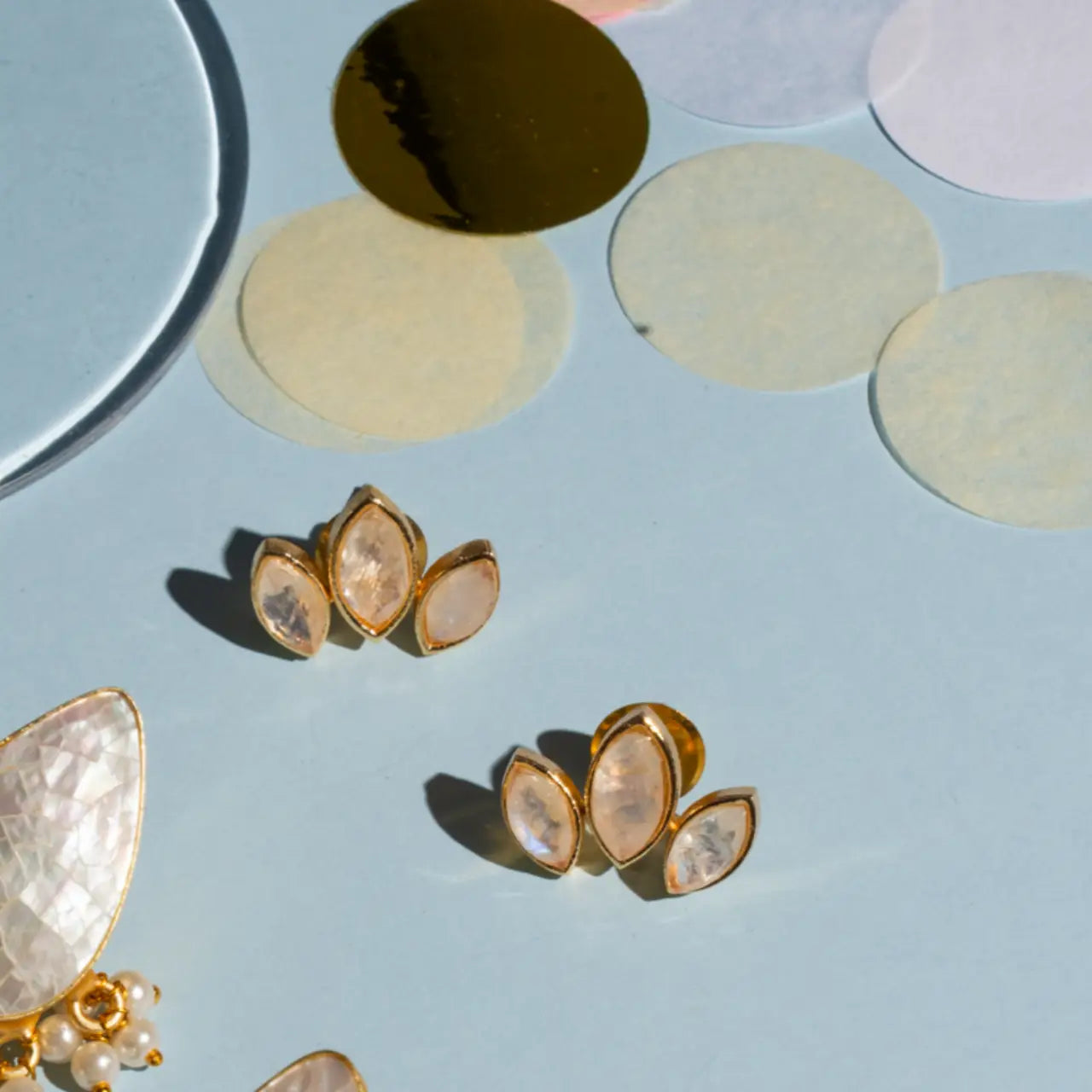 Pendientes Daisy Big Piedra Lunar