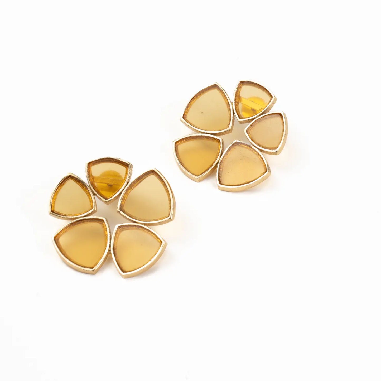 Pendientes Flor Batres Ed. Limitada Amarillo