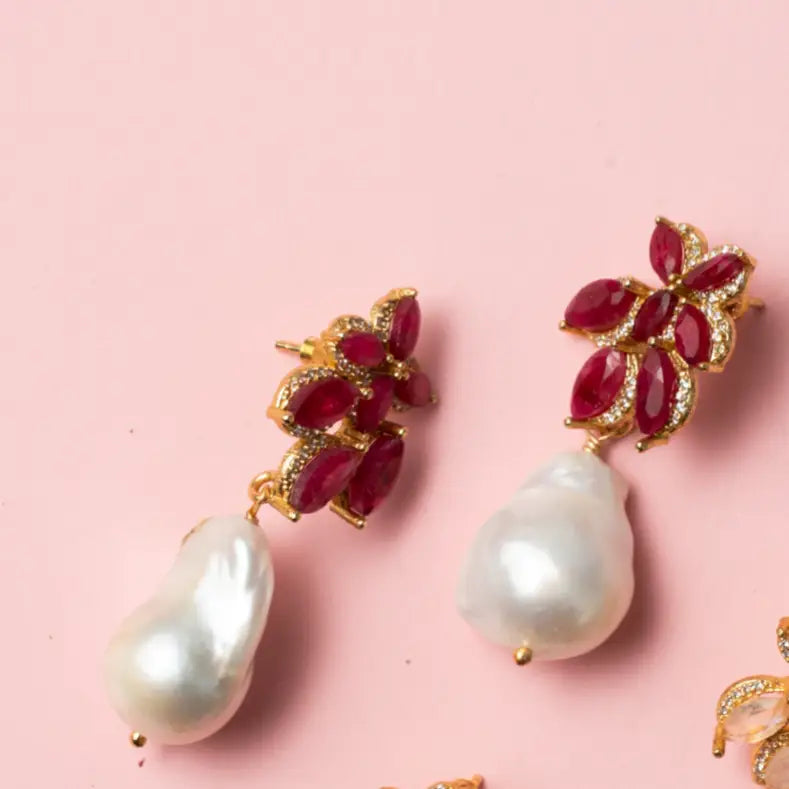 Pendientes Floría Rubí, Shine y Perla