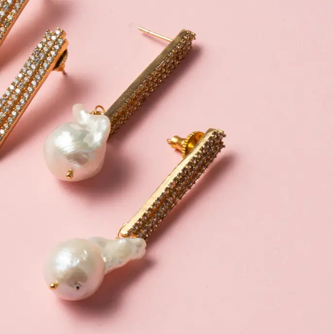 Pendientes Ilustre Shine Perla