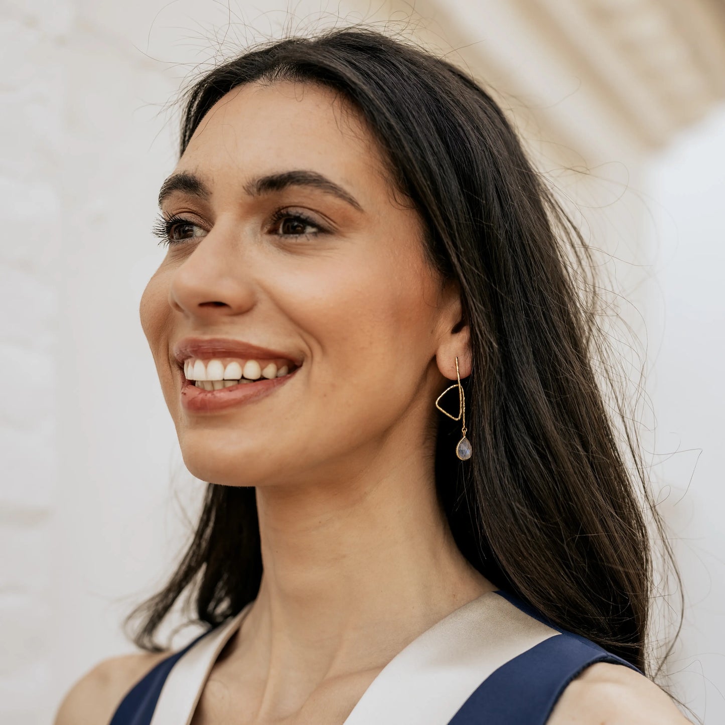 Pendientes Irene Piedra Lunar