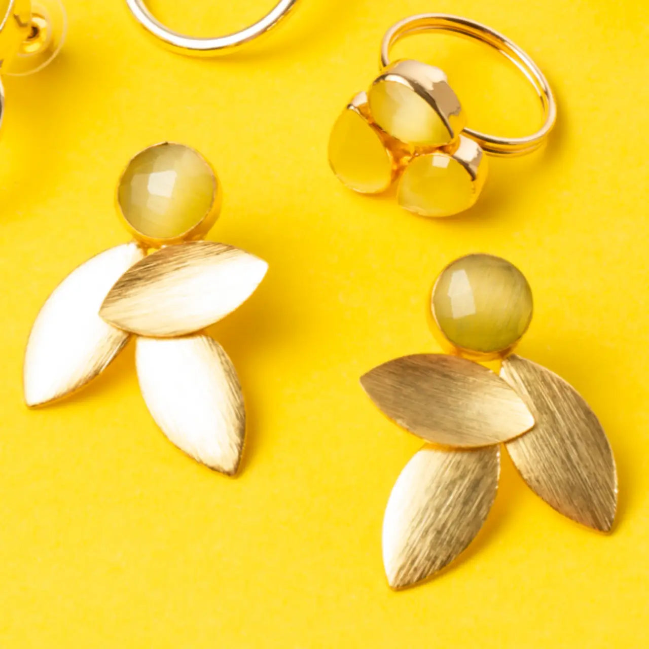 Pendientes Lino Amarillo