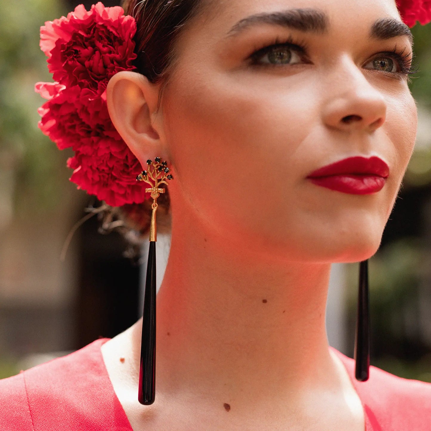 Pendientes Martirio Negro