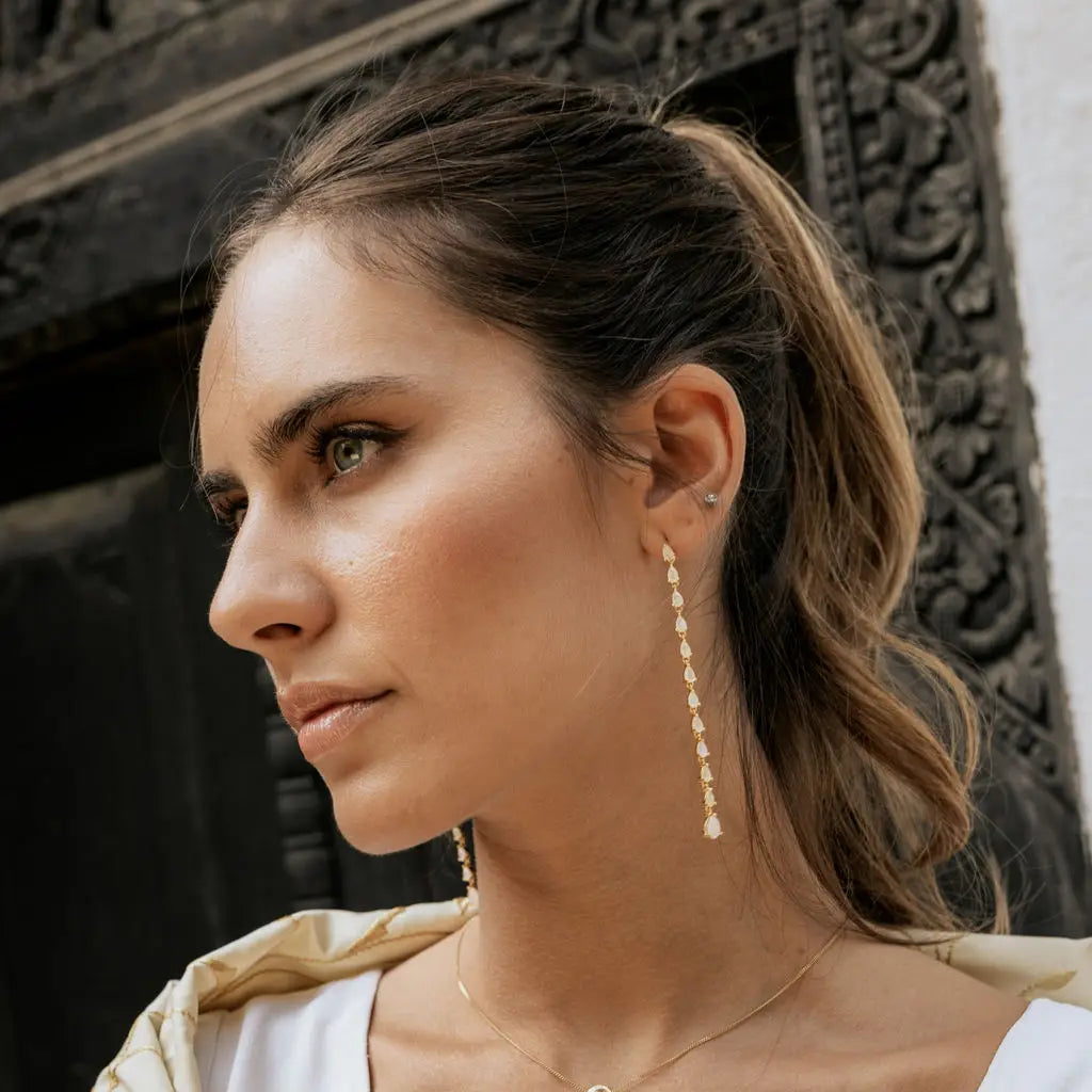 Pendientes Maura Piedra Lunar